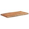 vidaXL Piano Tavolo 70x40x2,5 cm Rettangolare Legno Acacia Bordi Vivi