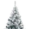 vidaXL Albero di Natale artificiale con 300 LED Bianco 180 cm