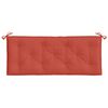 vidaXL Cuscino Panca Giardino Rosso Mélange 120x50x7cm Tessuto