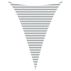 vidaXL Vela da ombra solare Grigio chiaro e bianco 3 x 4 x 4 m