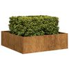 vidaXL Fioriera Arrugginita 100x100x30 cm in Acciaio Corten