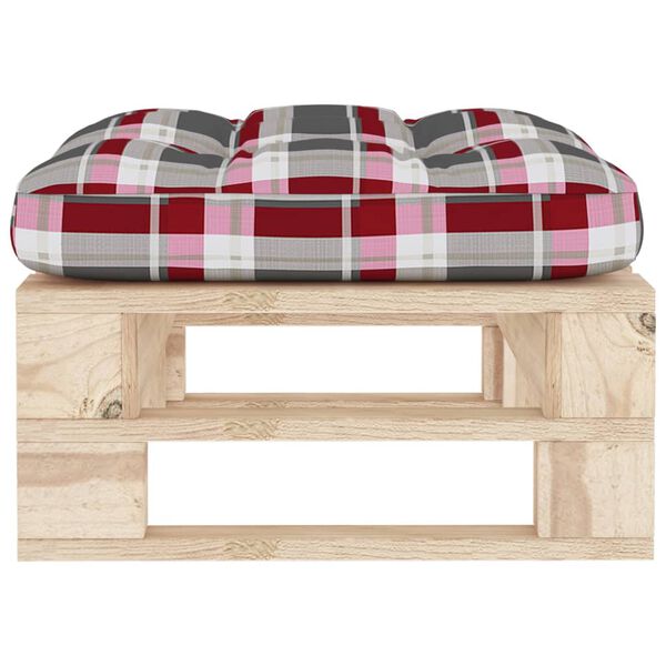 vidaXL Ottomana da Giardino Pallet in Legno di Pino Impregnato