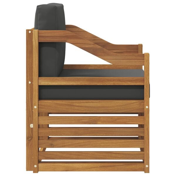 vidaXL Set di divani da esterno Legno di Acacia Massello e Poliestere