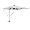 vidaXL Parasol Roma Beige 286 x 285 x 270 cm Alluminio e Poliestere