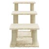 vidaXL Albero per Gatti con Tiragraffi in Sisal Crema 50,5 cm