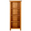 vidaXL Libreria a 4 Ripiani 45x22x110 cm in Legno Massello di Rovere