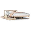 vidaXL Letto senza Materasso 135x190 cm in Legno Massello di Pino