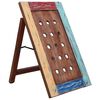 vidaXL Portavini da 15 Bottiglie 47x28x78cm Legno Massello di Recupero