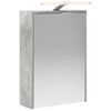vidaXL Mobiletto per specchio da bagno Grigio cemento