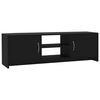 vidaXL Mobile Porta TV Nero 120x30x37,5 cm in Legno Multistrato