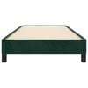 vidaXL Giroletto senza Materasso Verde Scuro 90x200 cm in Velluto