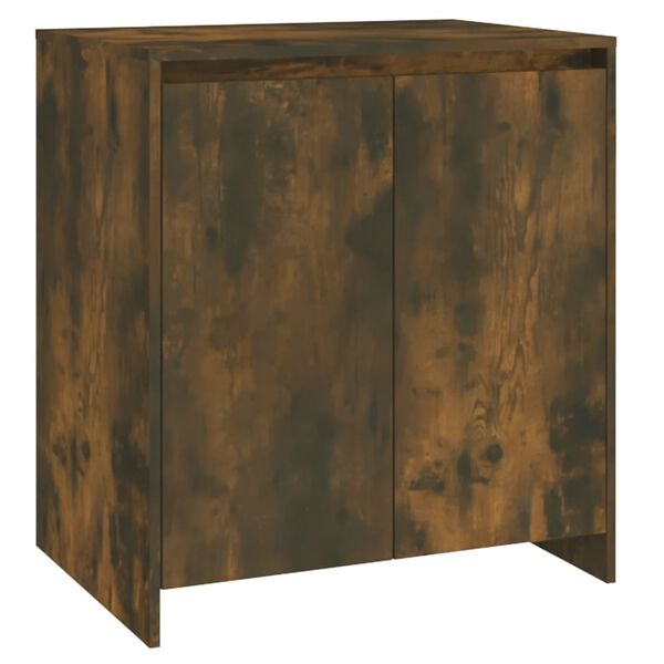 vidaXL Credenza Rovere Fumo 70x41x75 cm in Legno Multistrato