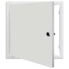 vidaXL Pannello di Accesso Bianco 33 x 33 x 3 cm Acciaio