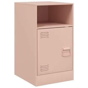 vidaXL Comodino Rosa 34,5x39x62 cm in Acciaio