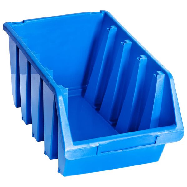 vidaXL Contenitori Impilabili 14 pz Blu in Plastica