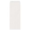vidaXL Portabottiglie 2 pcs Bianco 62 x 25 x 62 cm Pino massello