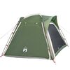 vidaXL Tenda Campeggio 4 Persone Verde Rilascio Rapido Impermeabile
