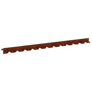 vidaXL Bordura per Prato 10 pz 102 x 4 x 4 cm Acciaio Ruggine