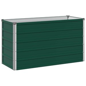 vidaXL Letto rialzato da giardino Verde 100 x 40 x 55 cm