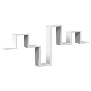 vidaXL Scaffale a Parete Bianco 104,5x10x43 cm in Legno Multistrato