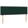 vidaXL Giroletto a Molle con Materasso Verde Scuro 160x210 cm Velluto