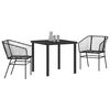 vidaXL Set da Pranzo per Giardino 5 pcs Marrone polyrattan
