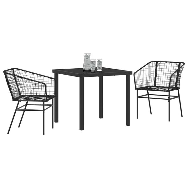 vidaXL Set da Pranzo per Giardino 5 pcs Marrone polyrattan