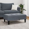 vidaXL Poggiapiedi Grigio Scuro 77x55x31 cm in Velluto