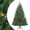 vidaXL Albero di Natale Artificiale con Rami Pieghevoli Verde 210 cm