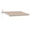 vidaXL Tettuccio Elettrico Retrattile Beige e Bianco 3,5 x 2 m