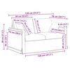 vidaXL Divano 2 pcs Rosa 138 x 78 x 80 cm Velluto