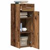 vidaXL Credenza con cassetto Legno vecchio 30 x 42,5 x 93 cm