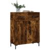 vidaXL Credenza Rovere Fumo 69,5x34x90 cm in Legno Multistrato