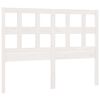 vidaXL Testiera per Letto Bianca 145,5x4x100 cm Legno Massello di Pino