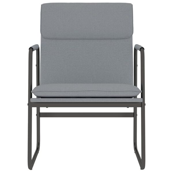 vidaXL Sedia Lounge Grigio Chiaro 55x64x80 cm in Tessuto