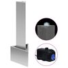 vidaXL Fontana da Giardino Argento 37,7x32,6x110 cm in Acciaio Inox