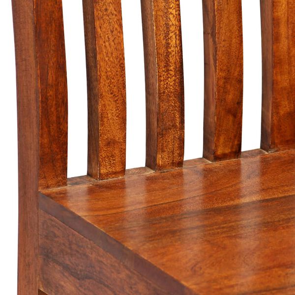vidaXL Set Tavolo da Pranzo 7 pz Legno Massello di Acacia e Mango