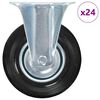 vidaXL Rotelle Fisse 24 pz 125 mm