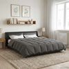 vidaXL Duvet Estivo Trapuntato Grigio chiaro 220 x 260 cm Microfibra