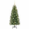 vidaXL Albero di Natale artificiale con 150 LED Verde 120 cm PE e PVC