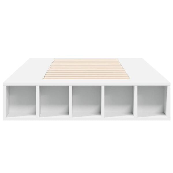 vidaXL Giroletto Bianco 100x200 cm in Legno Massello