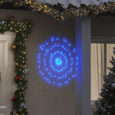vidaXL Illuminazioni di Natale Galassia 140 LED 4pz Blu 17 cm