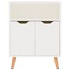 vidaXL Credenza Bianco Lucido 60x30x72 cm in Legno Multistrato