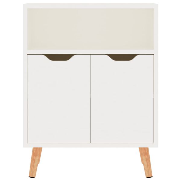 vidaXL Credenza Bianco Lucido 60x30x72 cm in Legno Multistrato