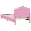 vidaXL Struttura letto per bambini con testata Rosa 80 x 160 cm