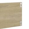 vidaXL Mensole a Muro 2pz Rovere Sonoma 80x11,5x18cm Legno Multistrato