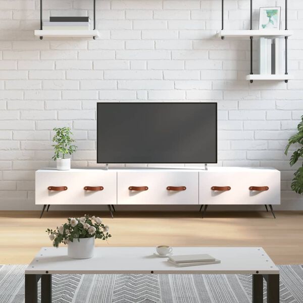vidaXL Mobile Porta TV Bianco 150x36x30 cm in Legno Multistrato