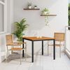 vidaXL Set da Pranzo per Giardino 3 pcs Beige e Marrone