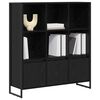 vidaXL Armadio per Libri 2 pcs Rovere Nero 99,5 x 30 x 108 cm