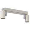 vidaXL Faretto da soffitto Nichel 26 x 6,5 x 11,5 cm Metallo